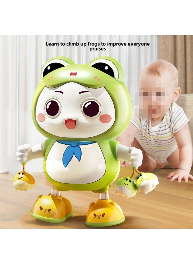 Head Up To Practice Baby Toys To One Month Old, One Year Old, Chasing Vision Training, Baby Coax Baby Artifact Generation-Color:Frog Dancing Robot (3 Songs)-Specifications:Charging Set - Image 4