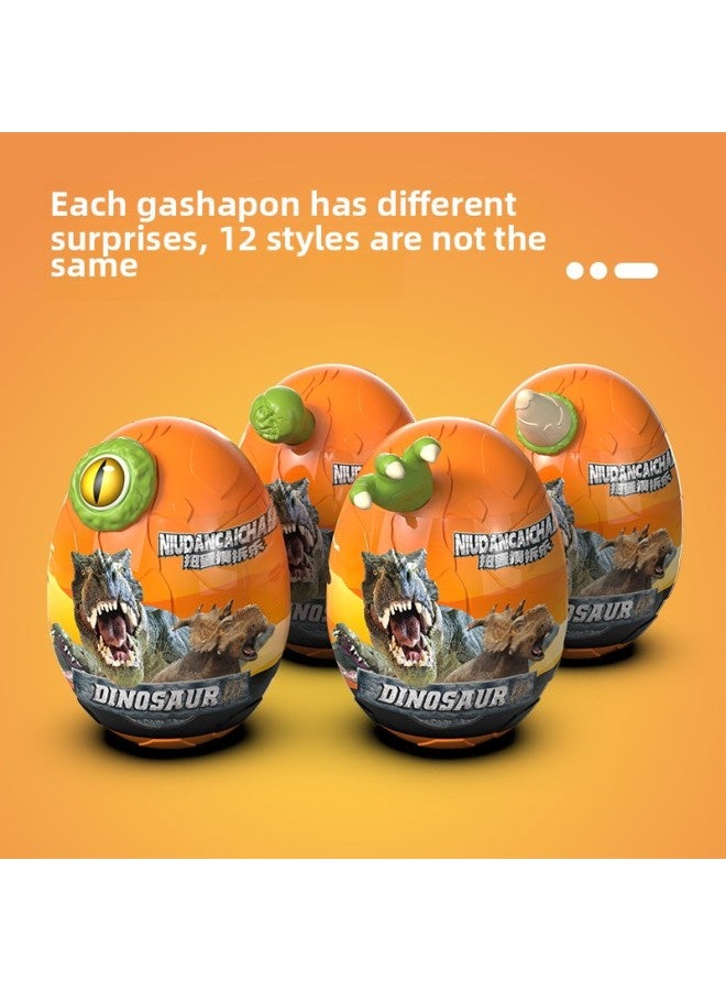 Egg Baole Dinosaur Guess Go Gacha Blind Box Toy Animal Model DIY Assembled Funny Egg For Children-Color:Individual Dinosaur Gashapon Machine Box (without Gashapon)-Specifications:Official Standard