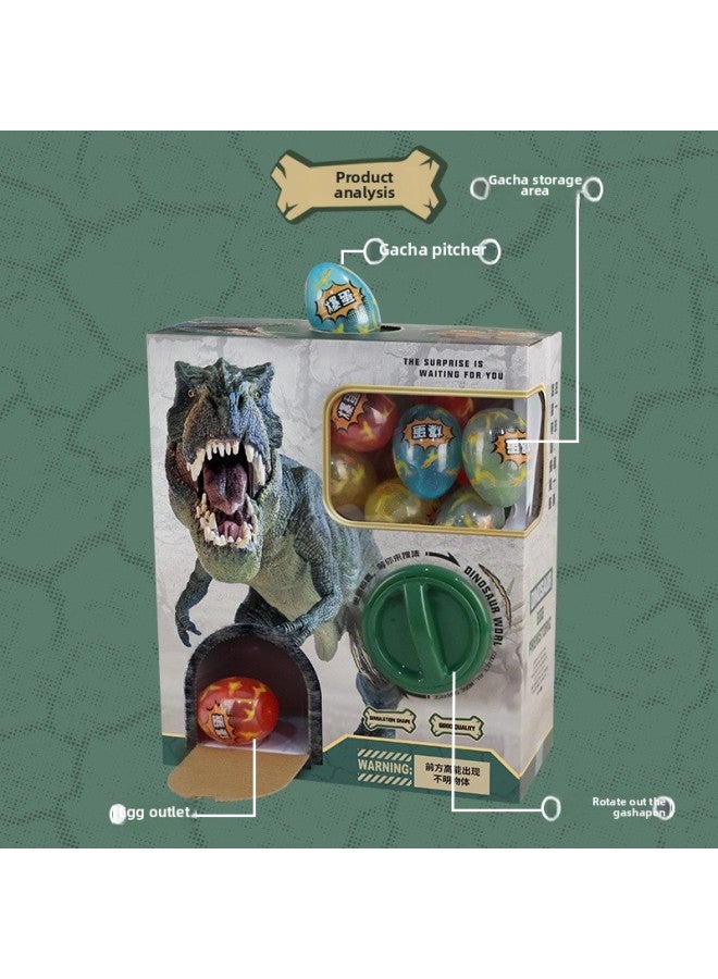 Egg Baole Dinosaur Guess Go Gacha Blind Box Toy Animal Model DIY Assembled Funny Egg For Children-Color:Individual Dinosaur Gashapon Machine Box (without Gashapon)-Specifications:Official Standard