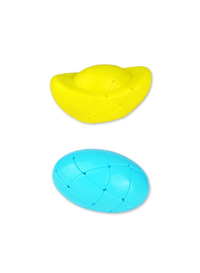 Yuxin Science And Education Training Combination Special-shaped Rubik's Cube Set Zongzi Dazzling Egg Yuanbao Cake Rubik's Cube Outlet-Color:Zongzi/Dazzling Egg/Yuanbao/Cake Rubik's Cube (1610)  - Image 3