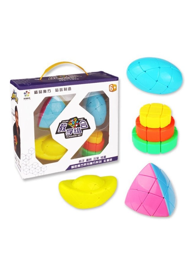 Yuxin Science And Education Training Combination Special-shaped Rubik's Cube Set Zongzi Dazzling Egg Yuanbao Cake Rubik's Cube Outlet-Color:Zongzi/Dazzling Egg/Yuanbao/Cake Rubik's Cube (1610)  - Image 1