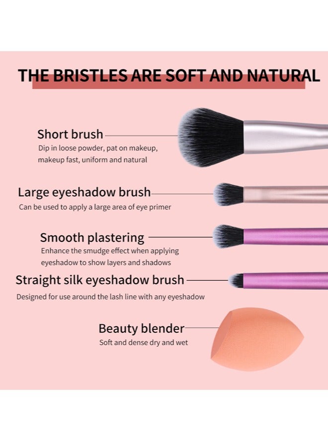 Multi-Use Makeup Brush Set Professional Cosmetic Brushes for Face & Eye Makeup, Soft & Durable Bristles, Multicolour Design, Blending, Contouring, Foundation & Eyeshadow Applicator Kit - Image 2