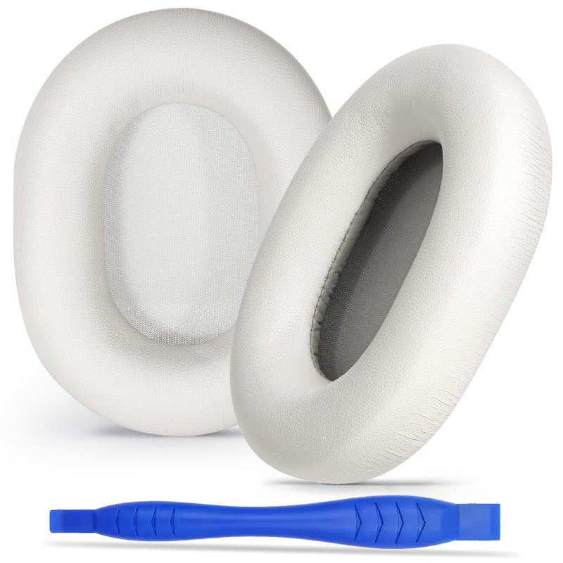 Aurivor Replacement Ear Pads Cushions for Sony XM5 Noise Canceling Headphones Premium WH1000XM5 Earpads Covers with Soft Protein Leather Optimized Memory Foam Silver - Image 2
