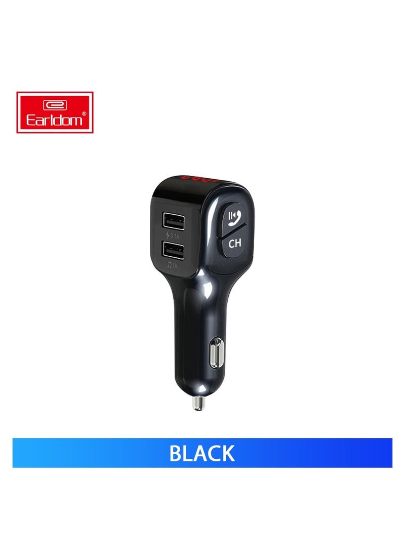 Earldom - Wireless Car Fm Transmitter Blue tooth Handsfree Car Kit Mp3 Player With Dual Usb Charger - Image 1