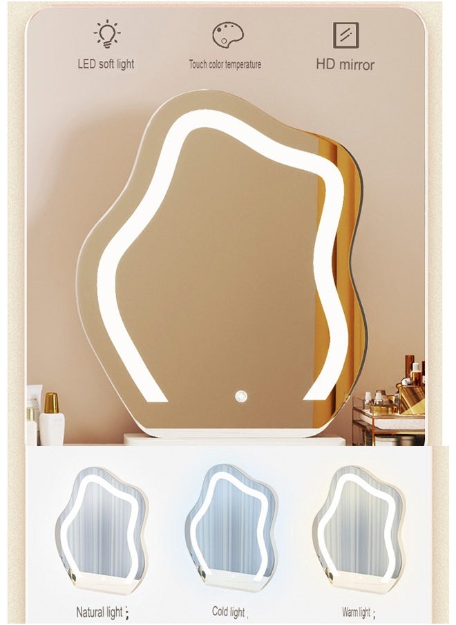 Elegant and Efficient Smart Dressing Table for Contemporary Living Spaces with LED Mirror