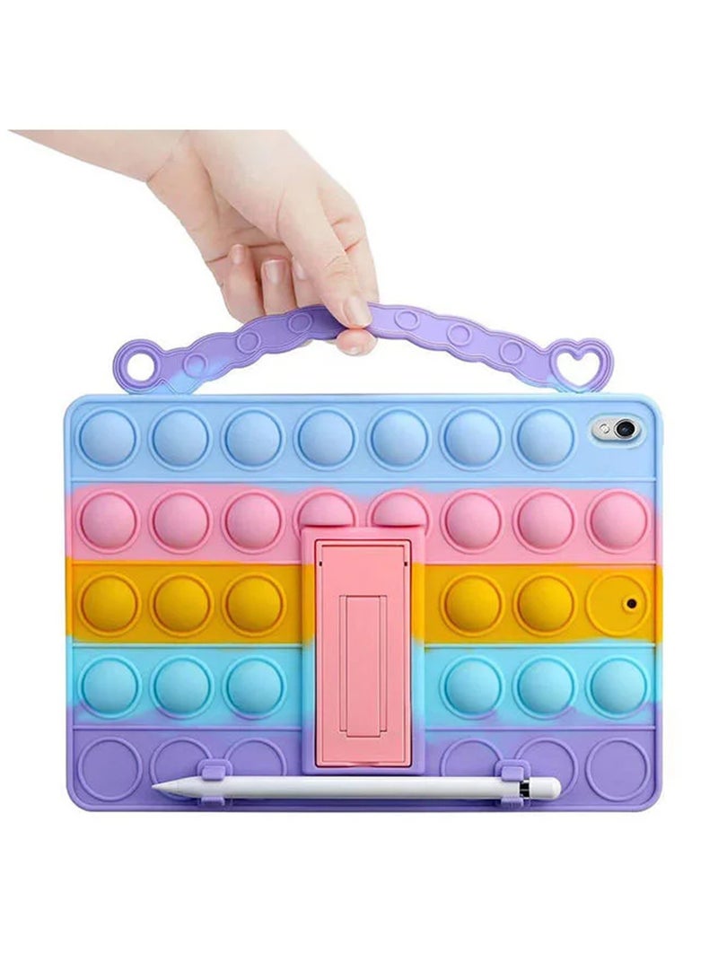 Rock Pow Case For iPad (A16) 11th 11 inch 2025 Gen iPad 11 Case/Case For iPad 10th Gen Case 2022 iPad 10 Case with Kickstand Silicone Fidget Bubble Case for Girls Kids Cute Pop Protective Holder Tablet Cover for 11" iPad 11th 2025/10.9"iPad 10th Gen 2022 - Image 1