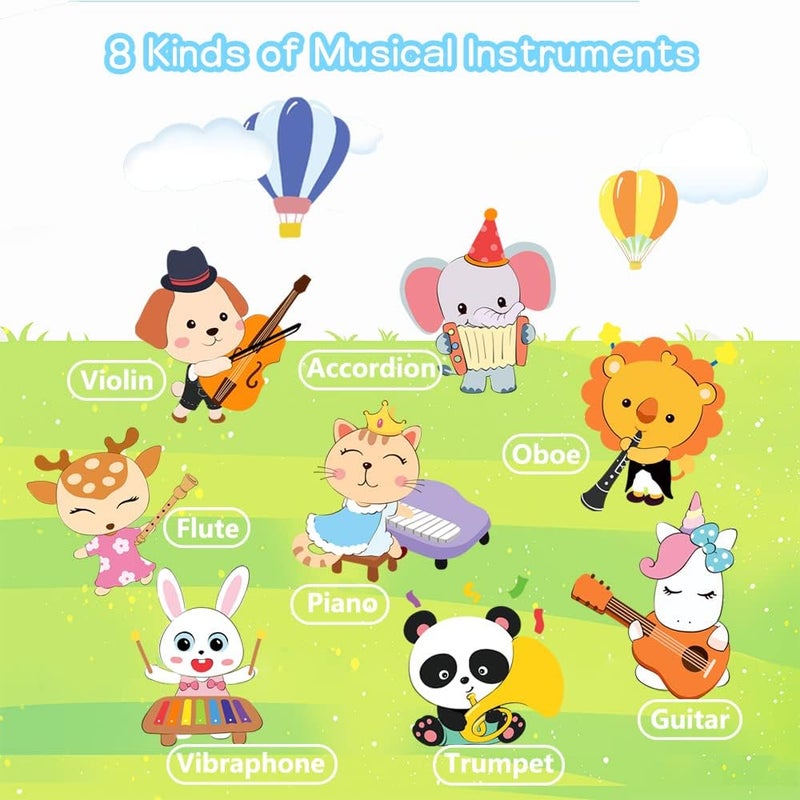 Baby Music Mat, Piano Mat with 8 Musical Instruments, Keyboard Children's Dance Mat, Toy Gift for Toddlers, Boys, Girls - Image 3