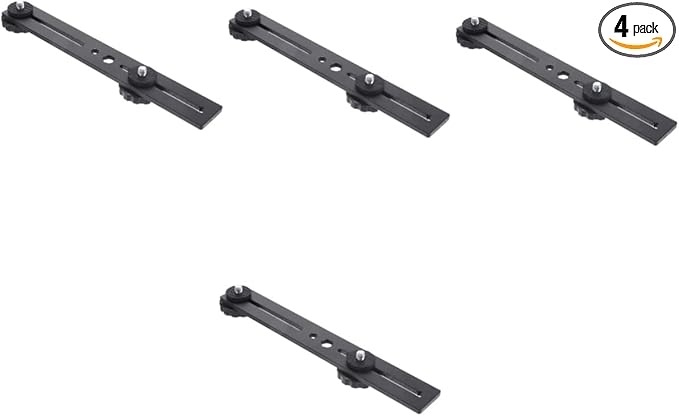 4 Pack Microphone Mount Bar Slide Material Arm For Fill Light Stand - Image 1
