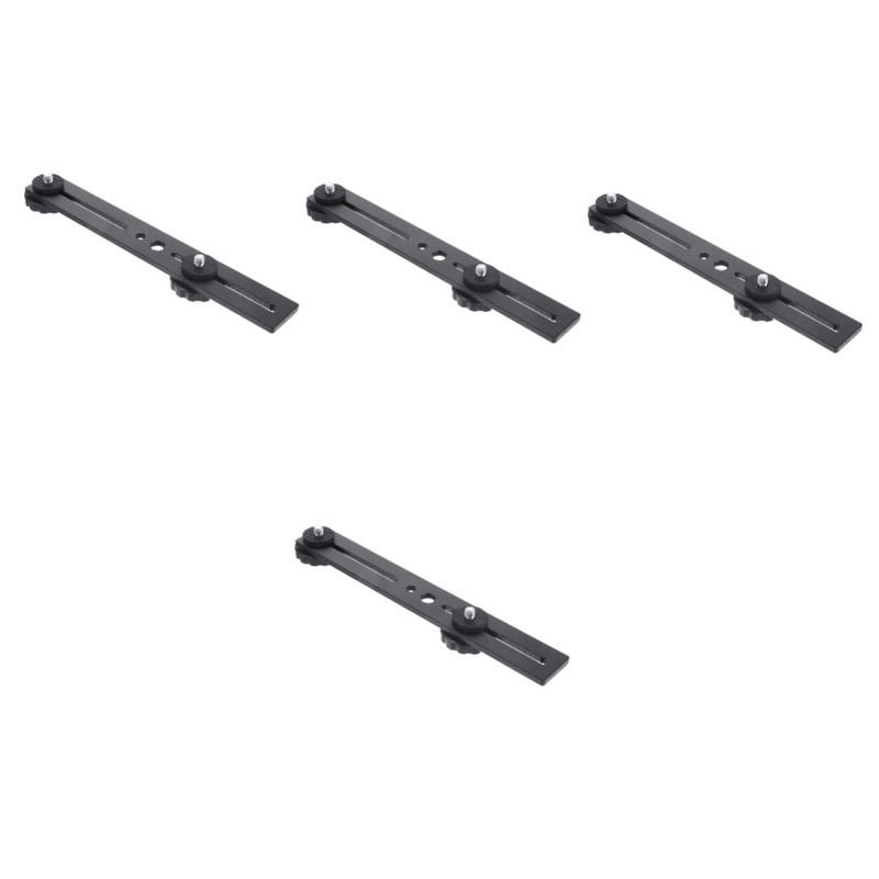 4 Pack Microphone Mount Bar Slide Material Arm For Fill Light Stand - Image 2