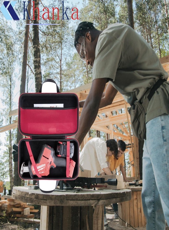 khanka Hard Tool Case Replacement for Milwaukee M18 FUEL Cordless Hackzall Reciprocating Saw 2719-20, Case Only - Image 4