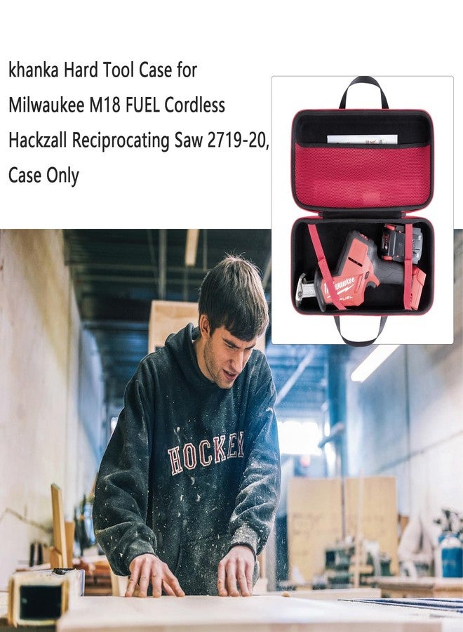 khanka Hard Tool Case Replacement for Milwaukee M18 FUEL Cordless Hackzall Reciprocating Saw 2719-20, Case Only - Image 5