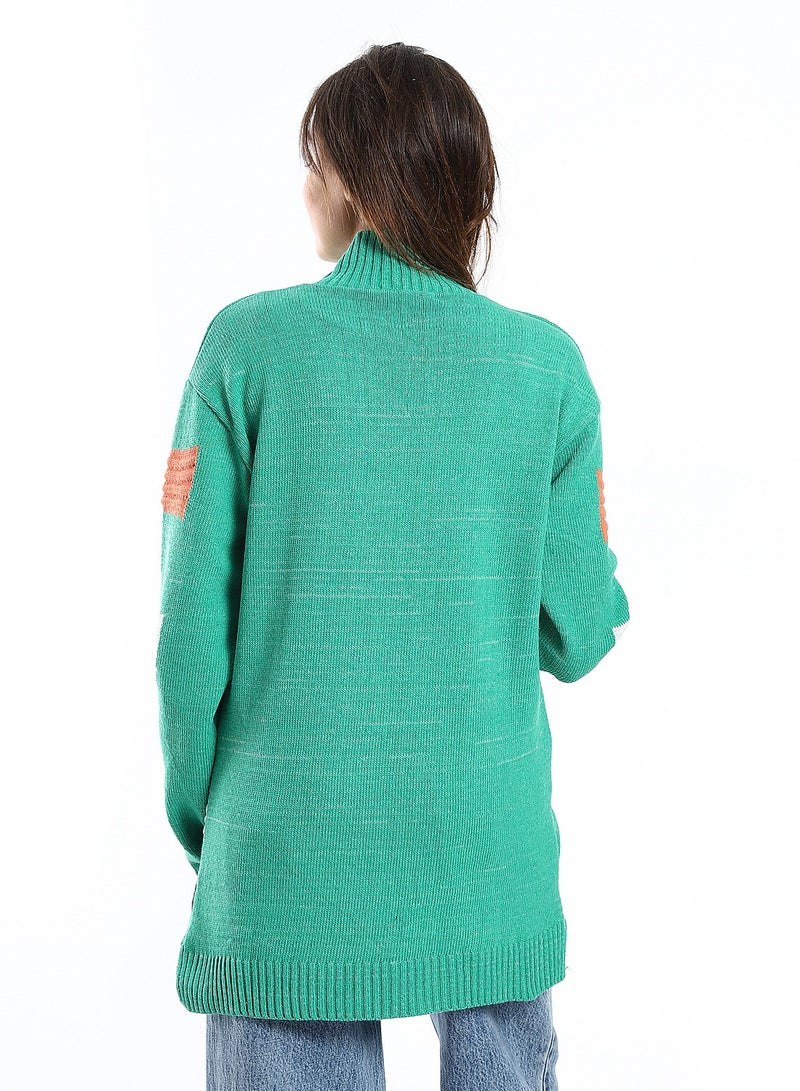 Caesar Wool women Pullover With Multi Design - Image 4