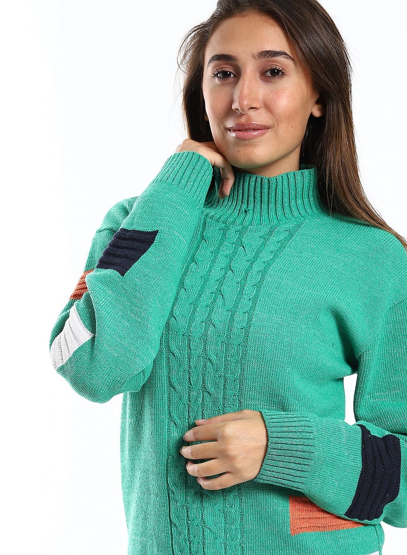 Caesar Wool women Pullover With Multi Design - Image 3