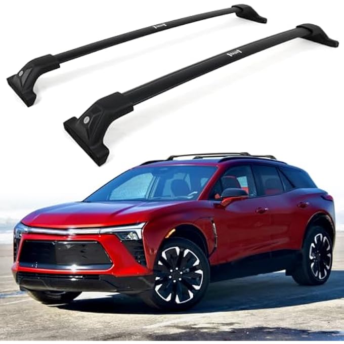 rayihni 220lbs Lockable Heavy Duty Roof Rack Cross Bar for Chevy Blazer EV 2024 2025 Cargo Bar Multi Functional Design for Bike Kayak Luggage - Image 2