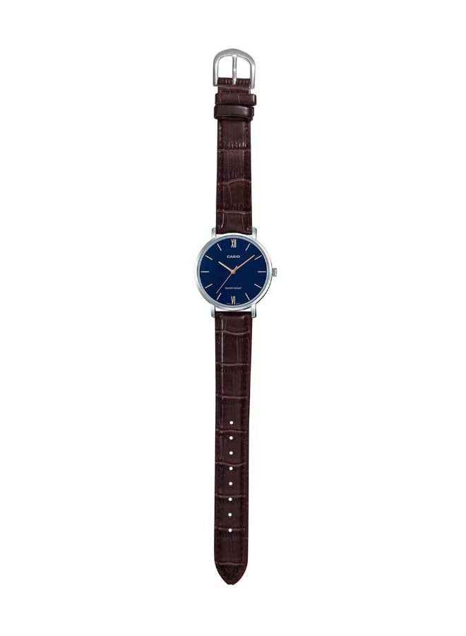CASIO Women Leather Analog Wrist Watch LTP-VT01L-2BUDF - 33 mm - Brown - Image 4