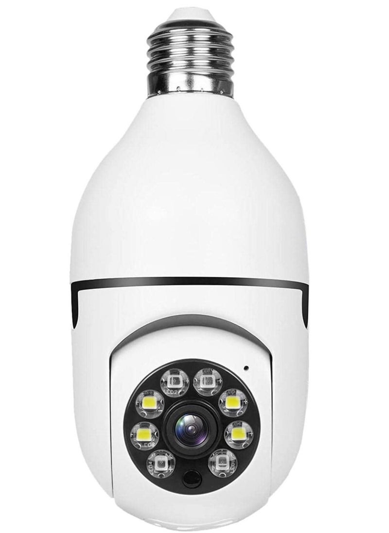 ELTRAZONE Bulb Camera 1080P, Night Vision IP Camera, PTZ Camera, 4X Digital Zoom Monitor, Home Security System, WiFi Camera Full Color  - Image 1