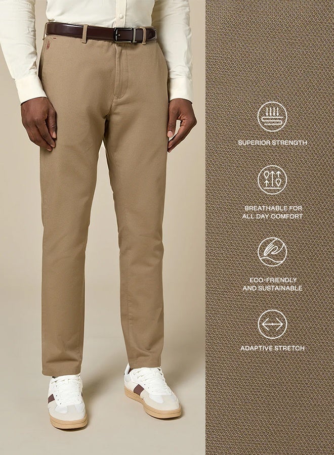 مانرزم The Khaki Form Stretch Twill Chinos Slim Fit - Image 3