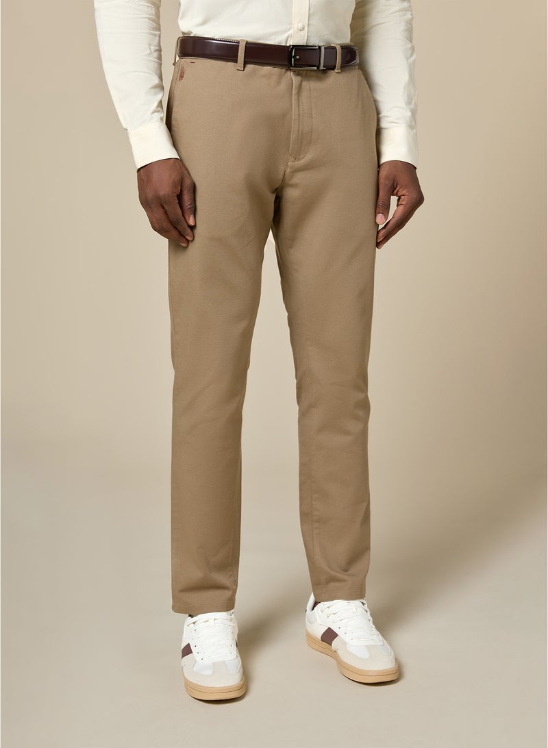 مانرزم The Khaki Form Stretch Twill Chinos Slim Fit - Image 1