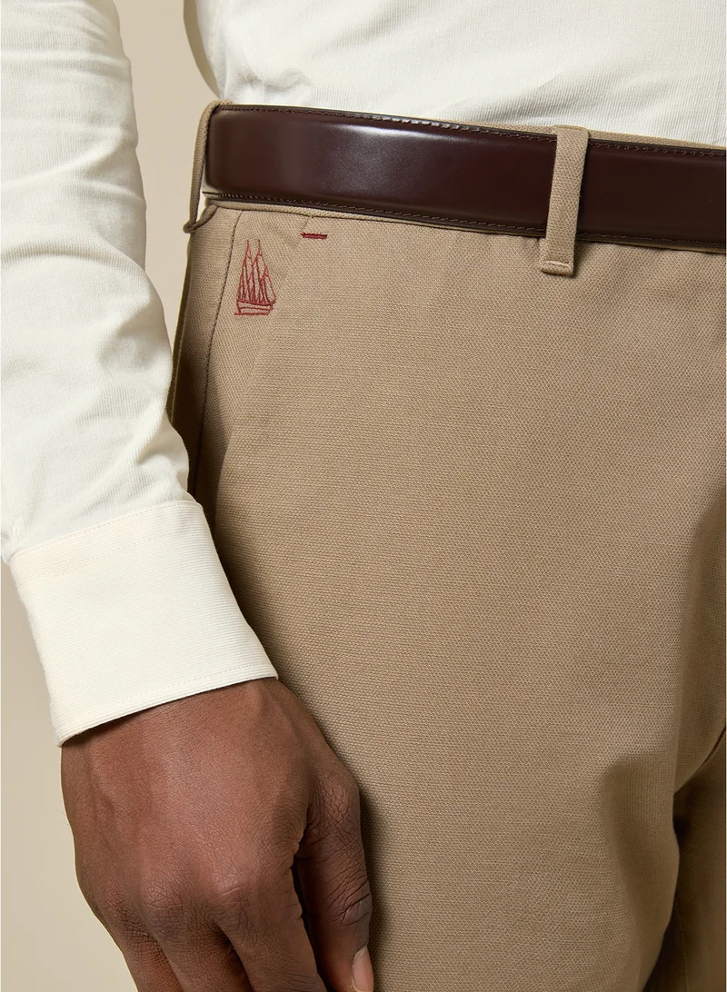 MANNERISM  The Khaki Form Stretch Twill Chinos Slim Fit for Men | Best Price UAE