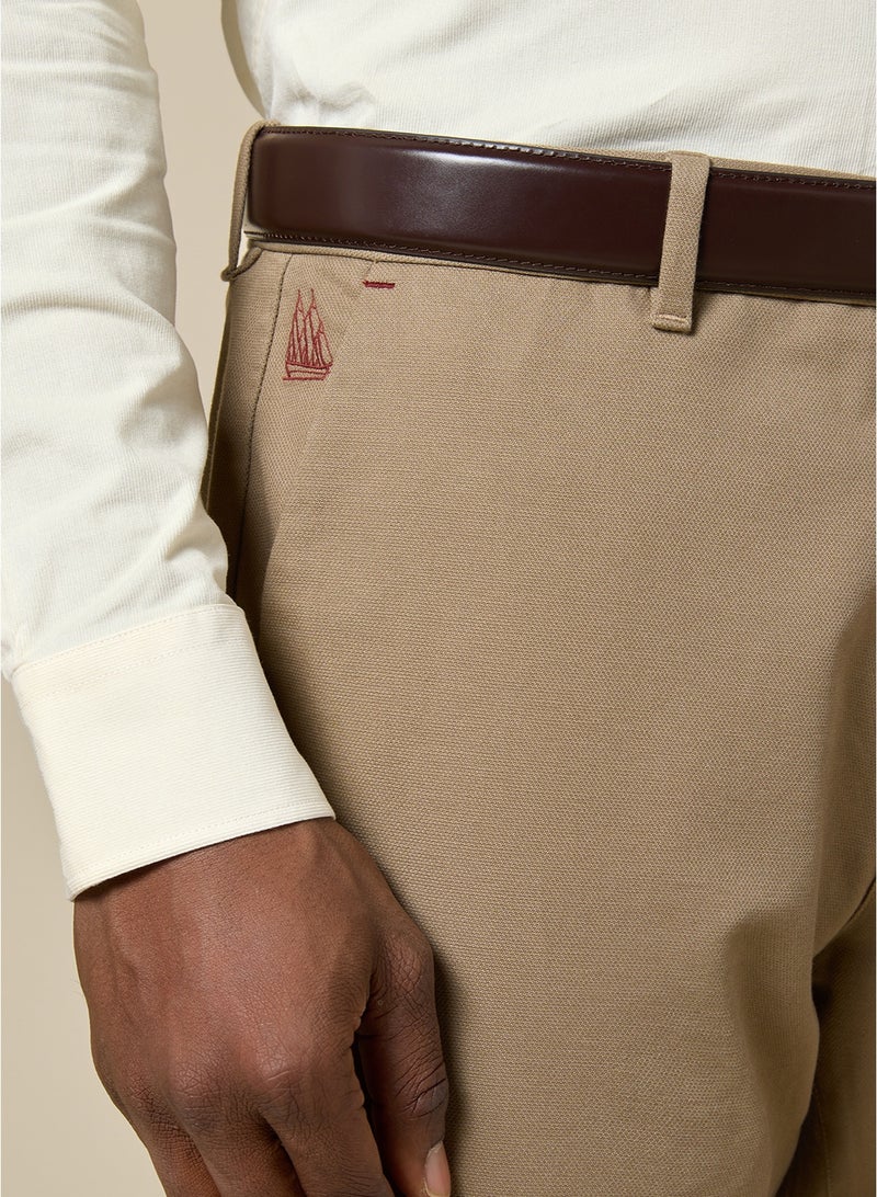 مانرزم The Khaki Form Stretch Twill Chinos Slim Fit - Image 4