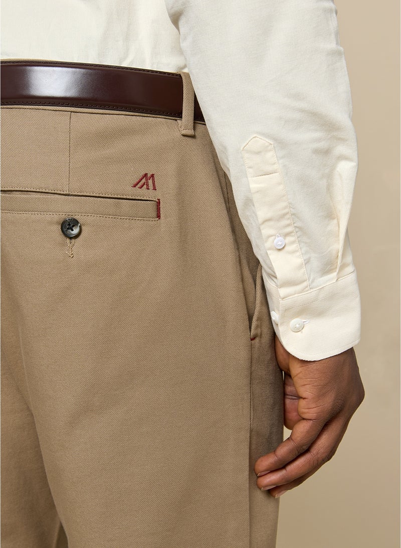 مانرزم The Khaki Form Stretch Twill Chinos Slim Fit - Image 5