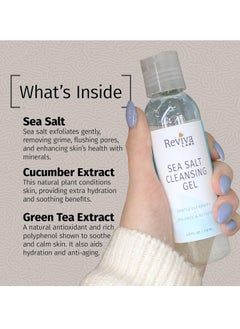 Reviva Labs Reviva Labs Sea Salt Face Wash 4 fl oz – Gentle Facial Cleanser with Mineral-Rich Sea Salt for Balanced, Hydrated, & Refreshed Skin – Cleansing Gel for All Skin Types, Including Sensitive Skin  - Image 2