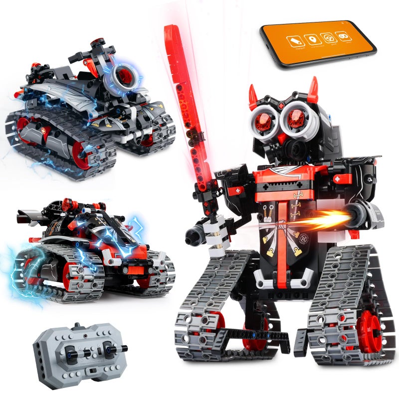 MagicKidz Robot Building Kits for Kids STEM Birthday Gifts for 6 7 8 9 10 11 12 Year Old Boys 3 in 1 Robotics Toy with APP Remote Control Coding Educational DIY Science Project - Image 3