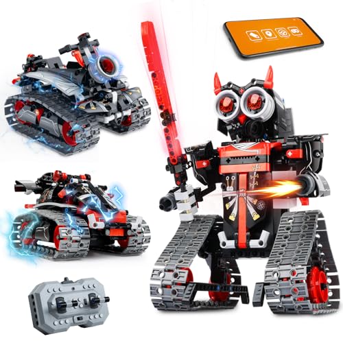 MagicKidz Robot Building Kits for Kids STEM Birthday Gifts for 6 7 8 9 10 11 12 Year Old Boys 3 in 1 Robotics Toy with APP Remote Control Coding Educational DIY Science Project - Image 1