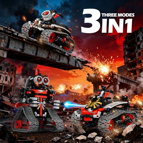 MagicKidz Robot Building Kits for Kids STEM Birthday Gifts for 6 7 8 9 10 11 12 Year Old Boys 3 in 1 Robotics Toy with APP Remote Control Coding Educational DIY Science Project - Image 5