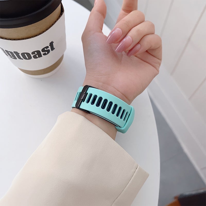 Silicone Watch Band For Apple Watch Ultra 49mm&Watch Ultra 2 49mm / Series 9&8&7 45mm / SE 3&SE 2&6&SE&5&4 44mm / 3&2&1 42mm(Blue + Grey)