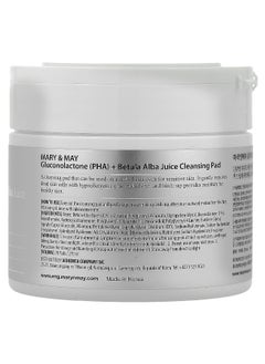 MARY & MAY Mary & May, Gluconolactone (PHA) + Betula Alba Juice Cleansing Pad, 70 Pads, 270 ml  - Image 2