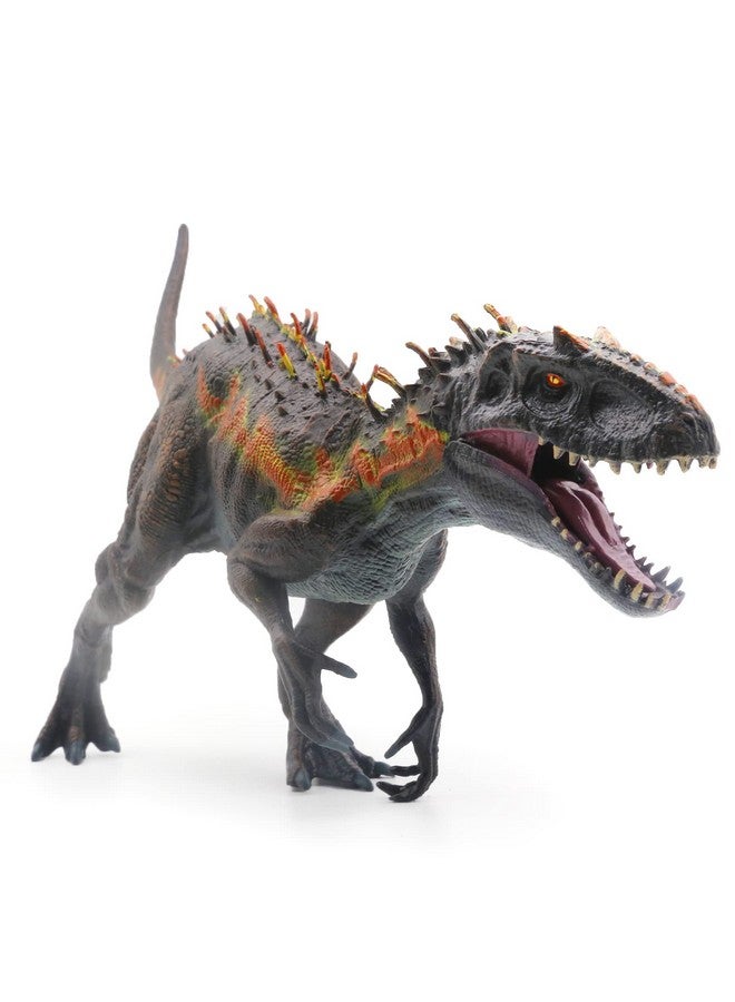 Sienon Large Dinosaur Toy Tyrannosaurs Rex 13.4” Realistic Dinosaur Toy Figure Drex Model Plastic Handpainted Dinosaur Figurines Educational Dinosaur Action Figure For Dinosaur Party Cake Topper (Fire) - Image 5