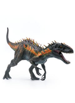 Sienon Large Dinosaur Toy Tyrannosaurs Rex 13.4” Realistic Dinosaur Toy Figure Drex Model Plastic Handpainted Dinosaur Figurines Educational Dinosaur Action Figure For Dinosaur Party Cake Topper (Fire)  - Image 1