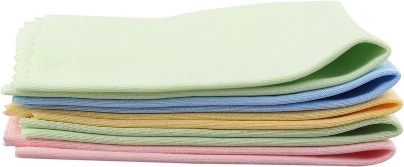 Premium Dust Cleaning Cloths – 5 Pack Magic Microfiber Towels – Strong Absorbent Lint Free Cloths for Home & Kitchen – Perfect for Screens, Mirrors, Glass– 35x35cm Washable (pack 2) - Image 2