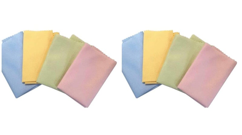 Premium Dust Cleaning Cloths – 5 Pack Magic Microfiber Towels – Strong Absorbent Lint Free Cloths for Home & Kitchen – Perfect for Screens, Mirrors, Glass– 35x35cm Washable (pack 2) - Image 1