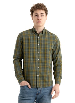 Shirt Men's, Stylish, Oxford Cotton ,Olive, Multicolor