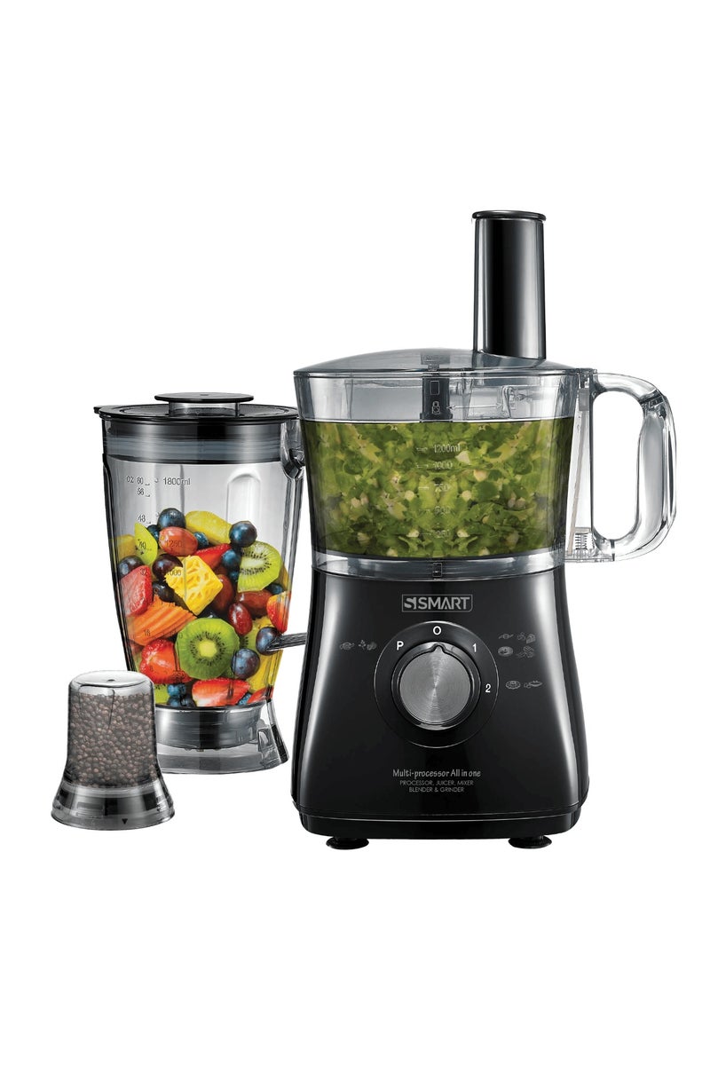 سمارت معالج طعام كهربائي ذكي 1500 واط 42 وظيفة - أسود - SFP500E - Image 2