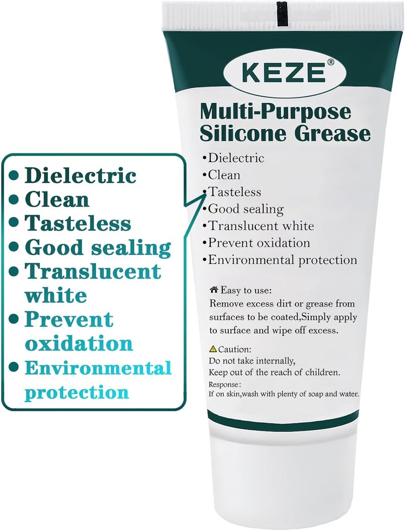 KEZE Waterproof Water Grade Silicone Lubricant Grease for Valve Sealant Faucet O Rings 1oz 1 Pack Solid anti-deform - Image 1