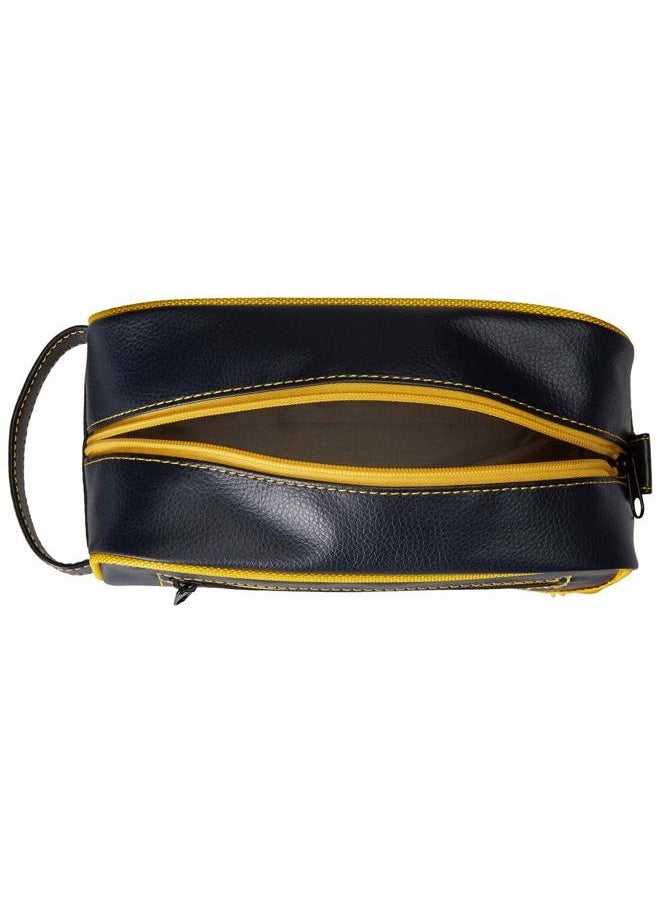 NAUTICA Men's Top Zip Travel Kit Toiletry Bag Organizer, Yellow, One Size  - Image 5