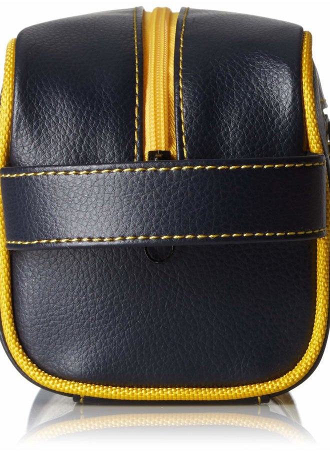 NAUTICA Men's Top Zip Travel Kit Toiletry Bag Organizer, Yellow, One Size  - Image 3