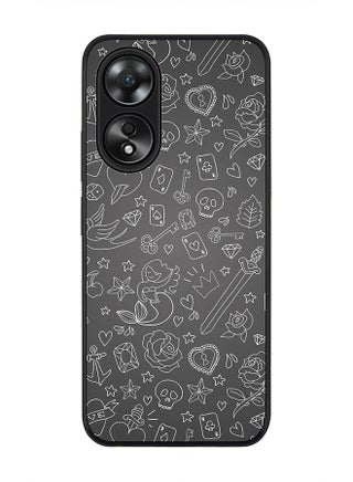 Rugged Black edge case for Oppo A58 4G, Slim fit Soft Case Flexible Rubber Edges Anti Drop TPU Gel Thin Cover- Doodles - pzsku/Z41F6868EA4CFC0112874Z/45/_/1705913424/e2f8ad98-26e2-4752-b532-b3f9907b6d24