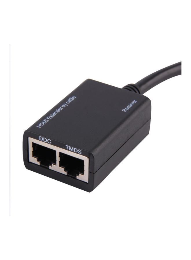 NIBEMINENT CAT6 UTP LAN Ethernet Extender Repeater Adapter Black - Image 4