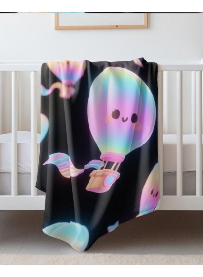 عام بطانية رقيقة من الفانيلا الكرتونية للأطفال أو الطلاب (دافئة ومريحة ومناسبة للنوم والألعاب) 100 سم * 150 سم - 234 - Image 1