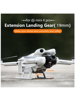 Generic Landing Gear for Dji Mini 4 Pro Drone Accessories, Foldable Extended Landing Legs Kit for DJI Mini 4 Pro Drone Protector  - Image 2