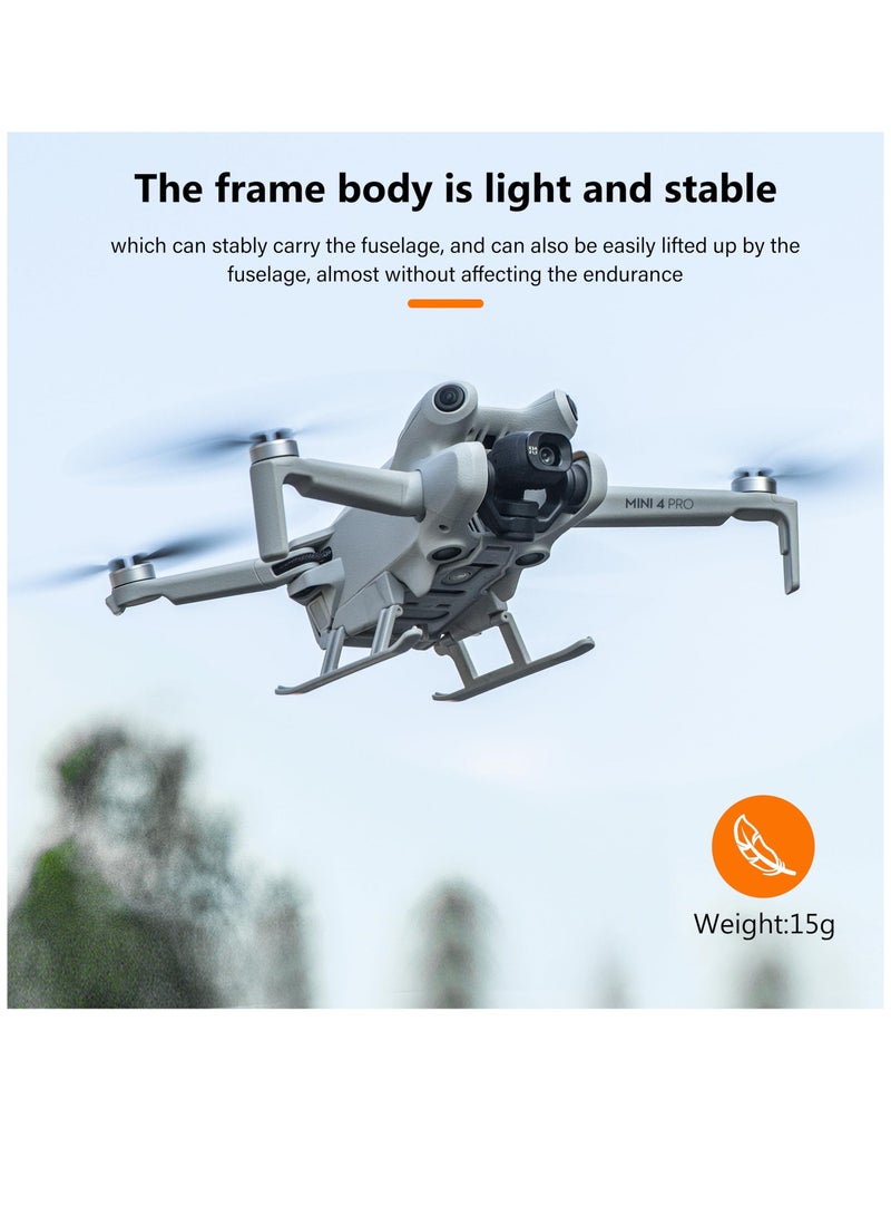 Landing Gear for Dji Mini 4 Pro Drone Accessories, Foldable Extended Landing Legs Kit for DJI Mini 4 Pro Drone Protector  - Image 4