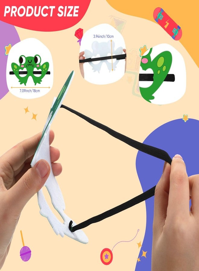 Arrowbash مجموعة أروباش من 30 قناعًا لعيد الفصح، زينة لحفلات عيد الفصح، أقنعة وجه من اللباد، نظارات مرحة للأولاد والبنات، هدايا لحفلات عيد الفصح، إكسسوارات أزياء، 10 أنماط - Image 2