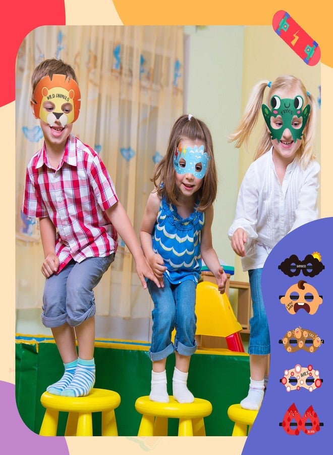 Arrowbash مجموعة أروباش من 30 قناعًا لعيد الفصح، زينة لحفلات عيد الفصح، أقنعة وجه من اللباد، نظارات مرحة للأولاد والبنات، هدايا لحفلات عيد الفصح، إكسسوارات أزياء، 10 أنماط - Image 4