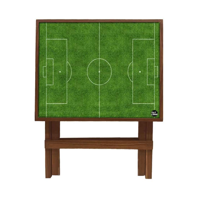 Nutcase Designer Teak Wood Side Table Folding Wooden Bedside Coffee Outdoor Picnic Table Football Field - Image 5