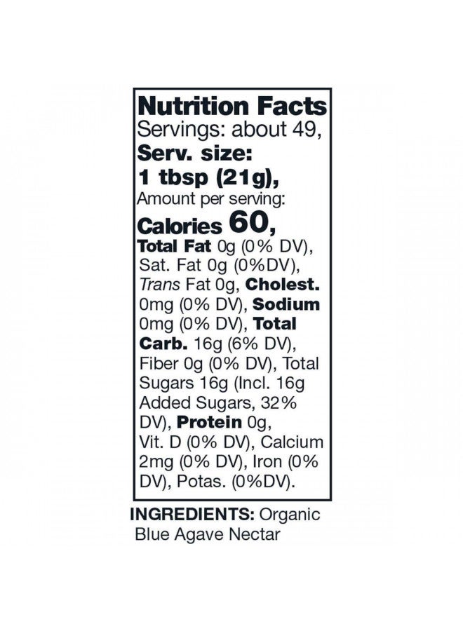 Kirkland Signature Kirkland Signature Organic Blue Agave All Purpose Sweetener, 36oz Bottle (Pack Of 2, Total of 72 Oz) - Image 2