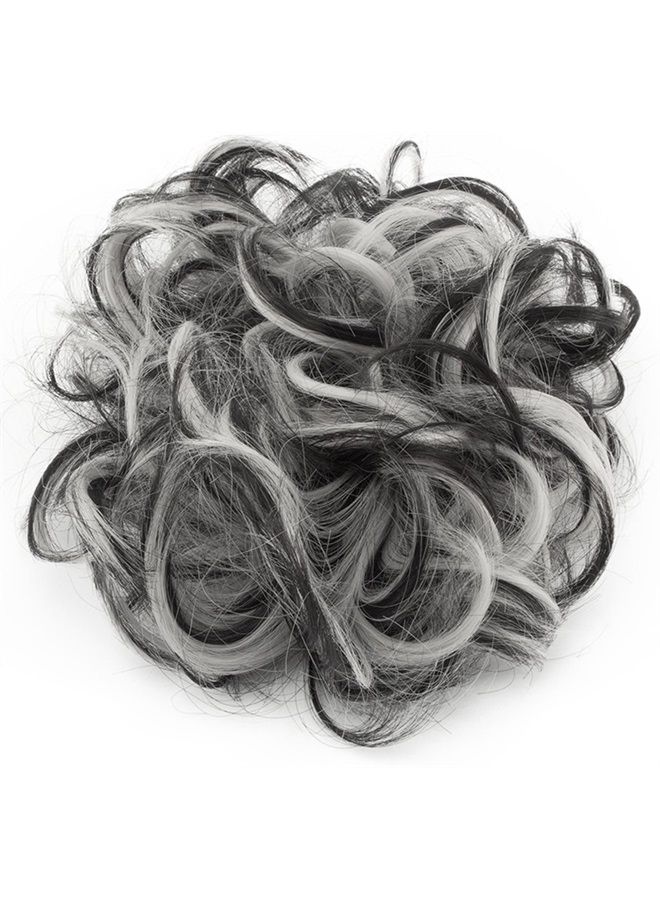 SLLIE Messy Hair Bun Extensions Chignons Hair Hair Scrunchie Scrunchy Updo Hairpiece - Image 2